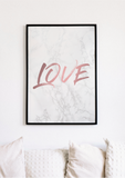 Marble Love Print