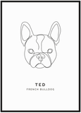 Personalised French Bulldog Print
