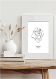 Personalised Spaniel Print