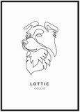 Personalised Collie Print