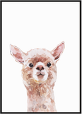 Llama Woodland Print