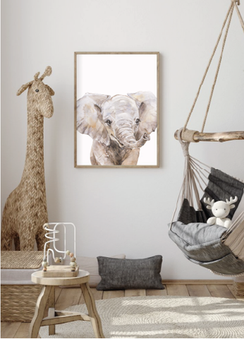 Elephant Safari Print