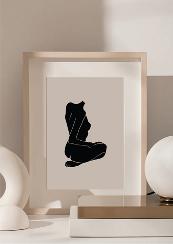 Abstract Figure Sitting