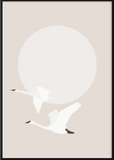 Birds Flying Away Poster