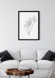 Black Crystal Moon Poster