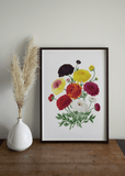 Bright Flower Bunch Print - Printy