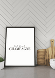 But First Champagne Print - Printy