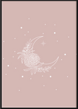 Pink Twinkle Moon Poster