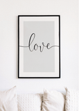 Calligraphy Love Print - Printy