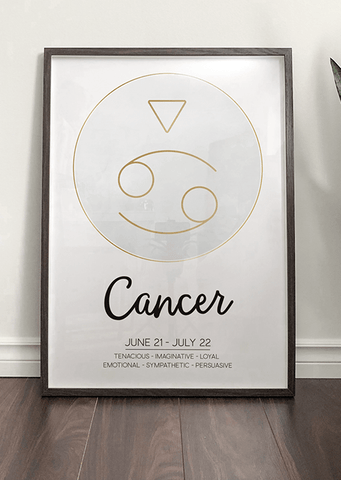 Cancer Zodiac Symbol Print - Printy