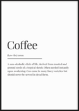 Coffee Definition Print - Printy