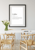 Coffee Definition Print - Printy