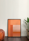 Orange Colour Block Poster