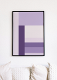 Purple Colour Block Poster