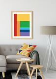 Rainbow Colour Block Poster