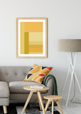 Yellow Colour Block Poster