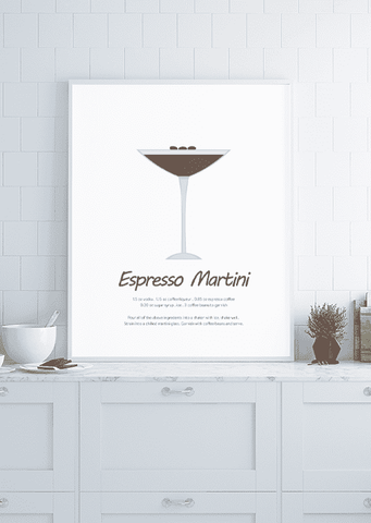 Expresso Martini Cocktail Print - Printy