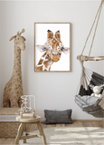 Giraffe Safari Print