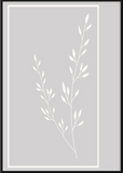 Grey Single Branch Poster