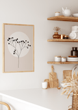 Gypsophila In Circle Poster