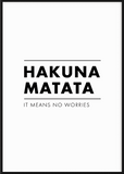 Hakuna Matata Print - Printy