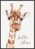 Hello There Giraffe Nursery Print - Printy