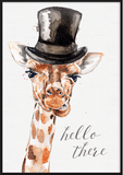 Hello There Giraffe Nursery Print - Printy