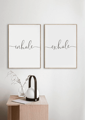 Inhale Exhale Print Set