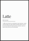 Latte Definition Print - Printy