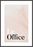 Le Office Blush Print