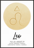 Leo Zodiac Symbol Print - Printy