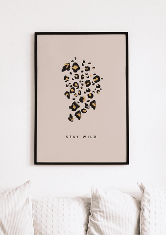 Leopard Print Stay Wild Print - Printy