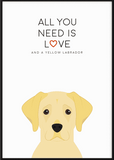 Love and A Labrador Print - Printy