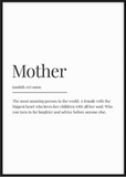 Mother Definition Print - Printy