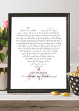 Mum Heart Poem Print