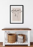 Neutral Gypsophila Overlay Poster