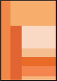 Orange Colour Block Poster