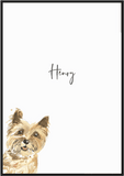 Peekaboo Personalised Cairn Terrier Print - Printy