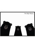 Personalised Family Black Bear Print - Printy