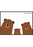 Personalised Family Brown Bear Print - Printy