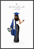 Personalised Graduation Illustration Print - Printy