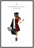 Personalised Graduation Illustration Print