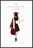 Personalised Graduation Illustration Print - Printy