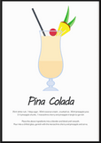 Pina Colada Cocktail Print - Printy