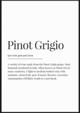 Pinot Grigio Definition Print - Printy