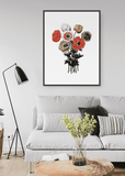 Poppy Bunch Flower Print - Printy