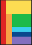 Rainbow Colour Block Poster