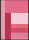 Raspberry Colour Block Poster