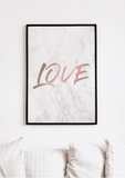 Rose Gold Love Typography - Printy