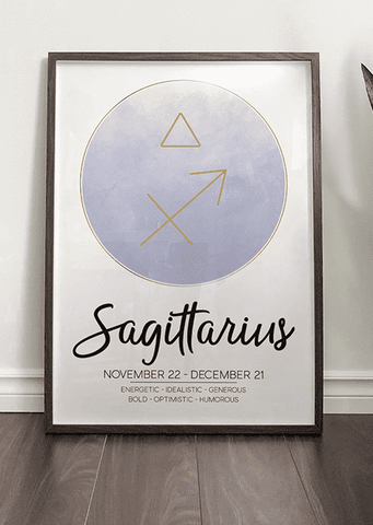 Sagittarius Zodiac Symbol Print - Printy
